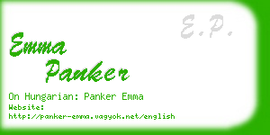 emma panker business card